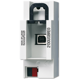 Jung 2130USBREG Интерфейс передачи данных USB для монтажа на несущую шину