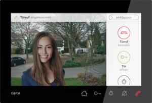 Gira 1209 005 Квартирная видеостанция накладного монтажа 7,, цвет: Чёрный, оттенок: Матовый