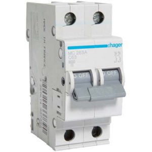 Автомат Hager C63А / 2 пол / MC263A