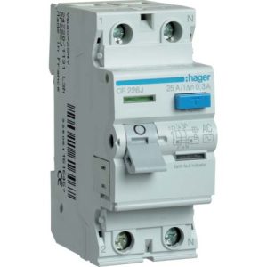 УЗО Hager / 25A / 300mA / AC-тип / 2 пол. / CF226J