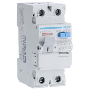 УЗО Hager / 40A / 300mA / A-тип / 2 пол. / CF240J