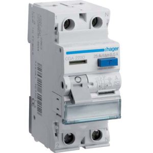 УЗО Hager / 25A / 500mA / A-тип / 2 пол. / CGA225D