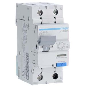 Дифф. автомат Hager / 32A / 30mA / A-тип / C-хар / 2 пол / 6kA / AD982J