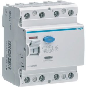 УЗО Hager / 100A / 300mA / AC-тип / 4 пол. / CF485Z